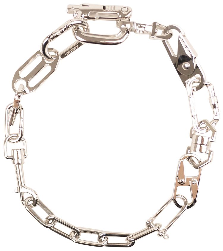 Ambush Metal Carabiner Necklace Silver