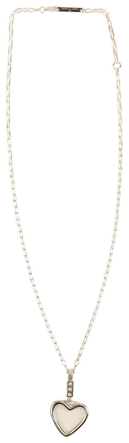 Ambush Metal Heart Necklace Silver