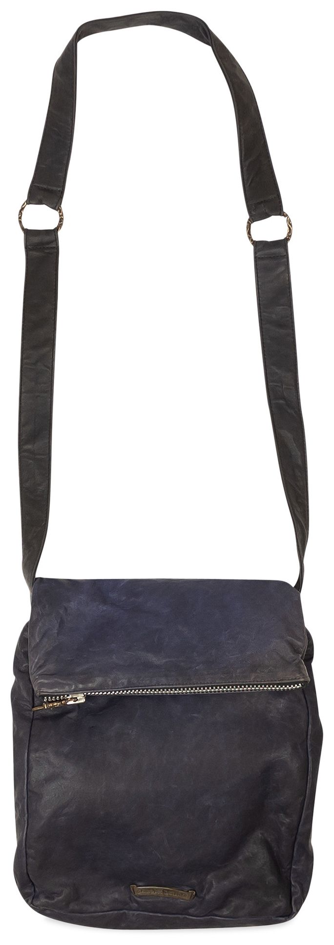 Buy Chrome Hearts Leather Messenger Bag 'Blue' 1383 10000XXLMB BLUE