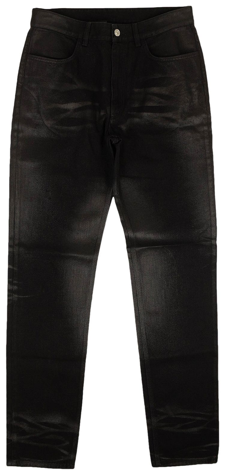 Givenchy Shiny Denim Slim Fit Jeans Black