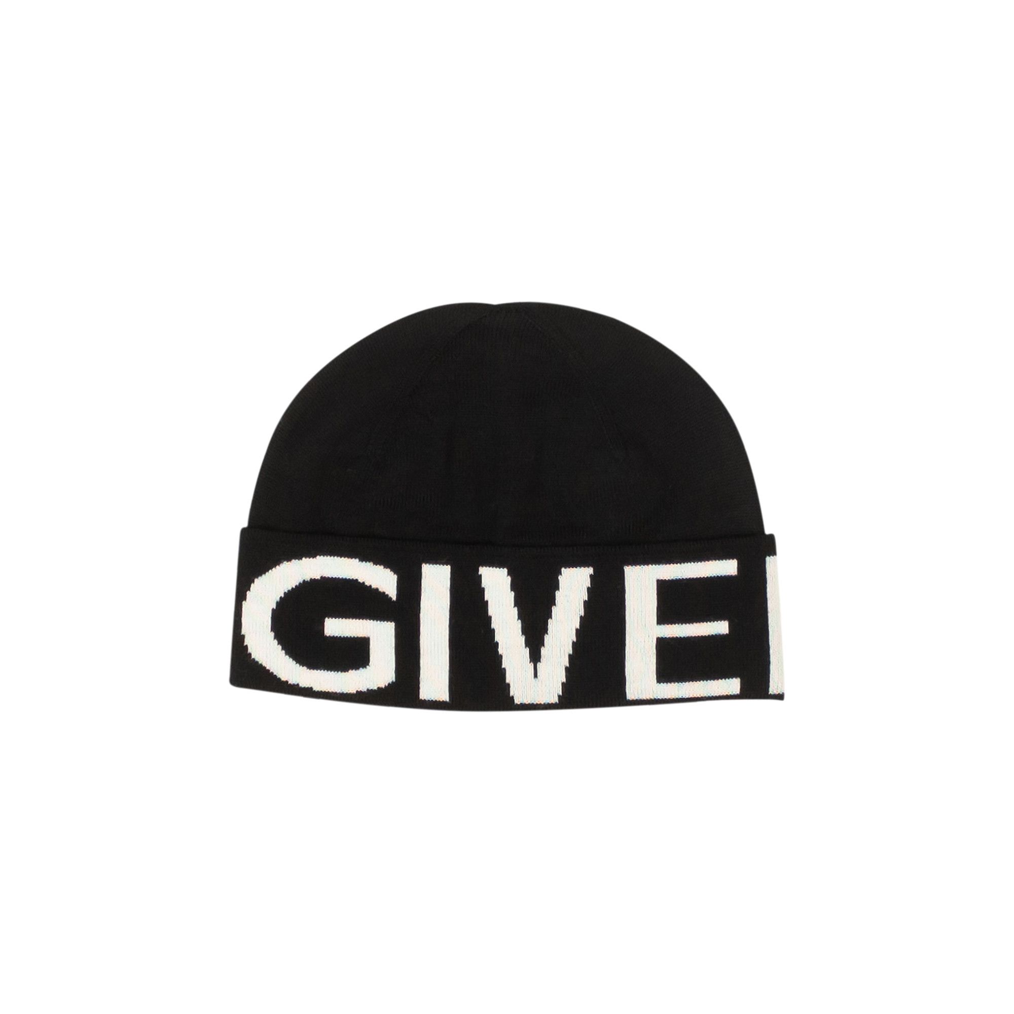 Buy Givenchy Intarsia Knit Logo Beanie Black GVCAPPU2137 GOAT