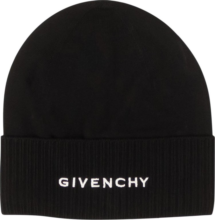 Givenchy Wool Logo Embroidered Beanie 'Black'