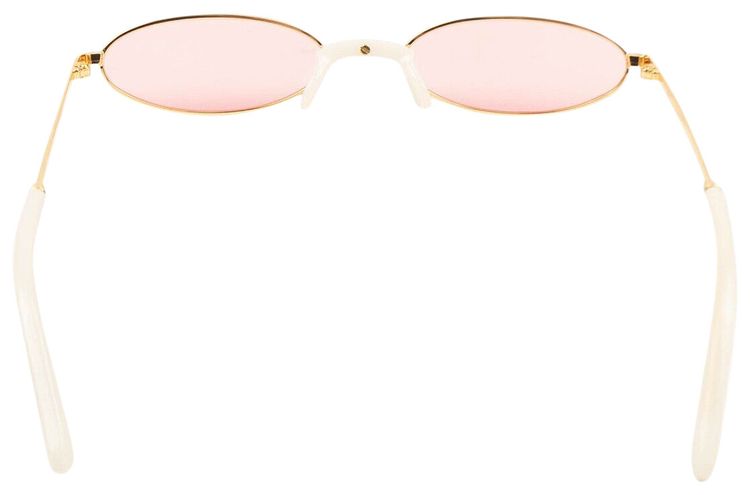 Kenzo Oval Thin Wire Sunglasses Pink