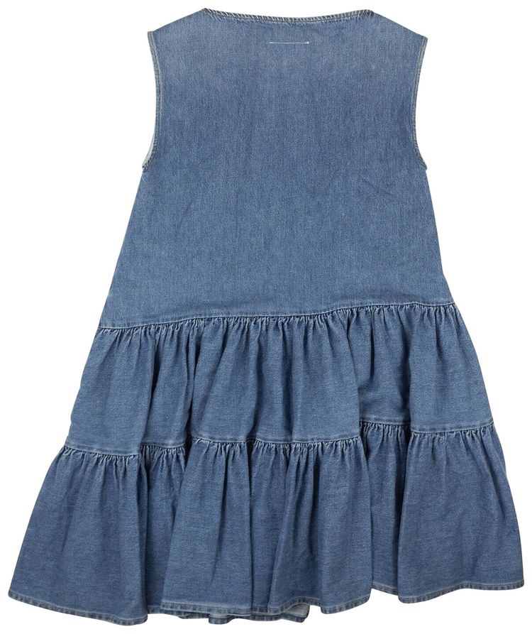 MM6 Maison Margiela Denim Sleeveless Dress Blue