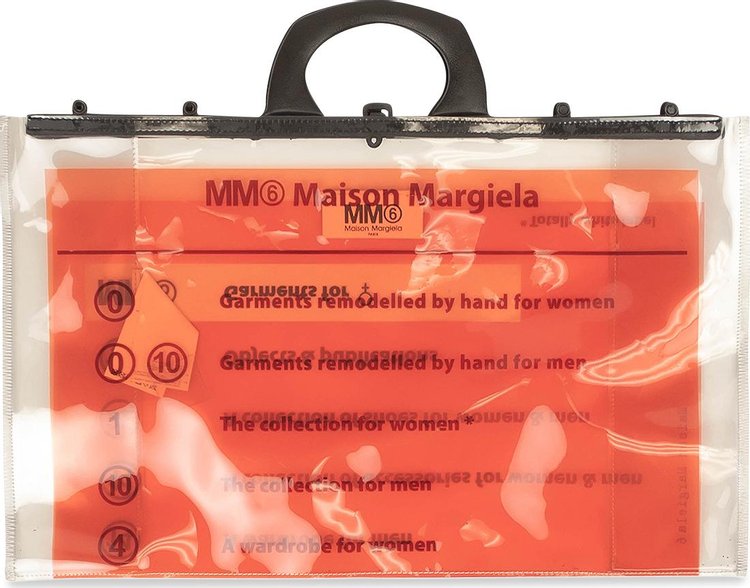 MM6 Maison Margiela PVC Handle Tote Bag 'White'