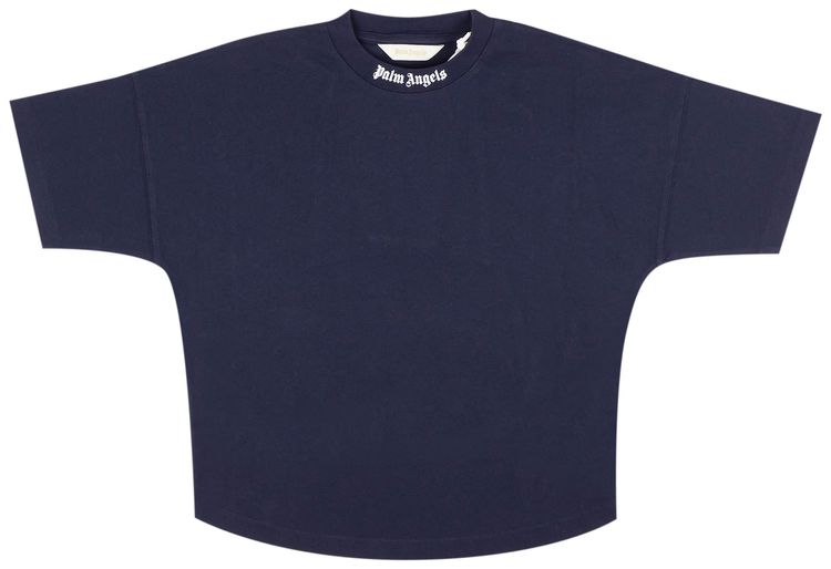 Palm Angels Classic Over Short Sleeve T Shirt Blue