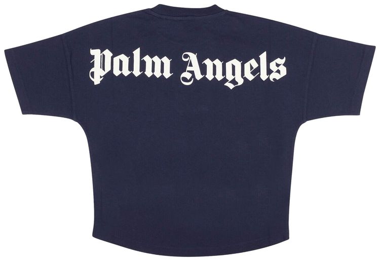 Palm Angels Classic Over Short Sleeve T Shirt Blue