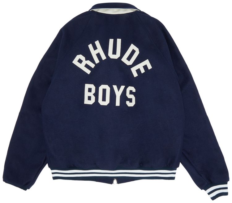 Rhude Boys Signature Bomber Navy