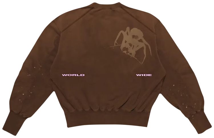 Sp5der x Young Thug Crewneck Angel Brown