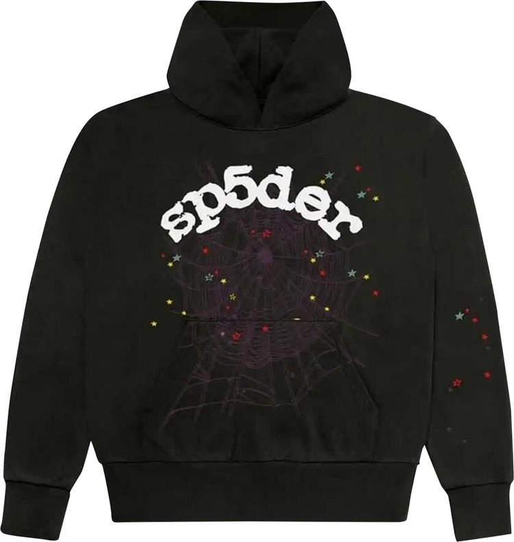 Sp5der Logo Hoodie Sweatshirt 'Black'