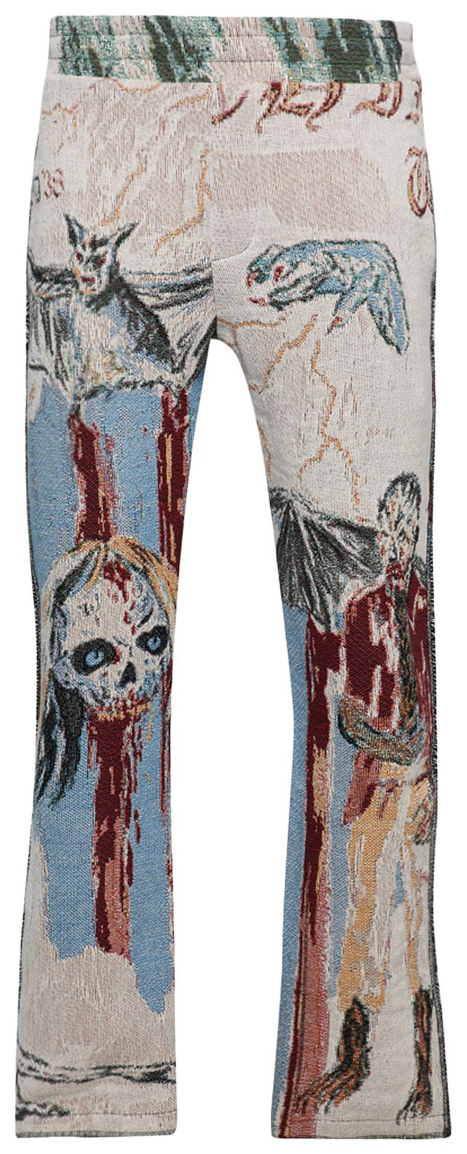 Buy Amiri Tapestry Blood Flare Pants 'Alabaster' AW22MAW032 271 ALAB GOAT