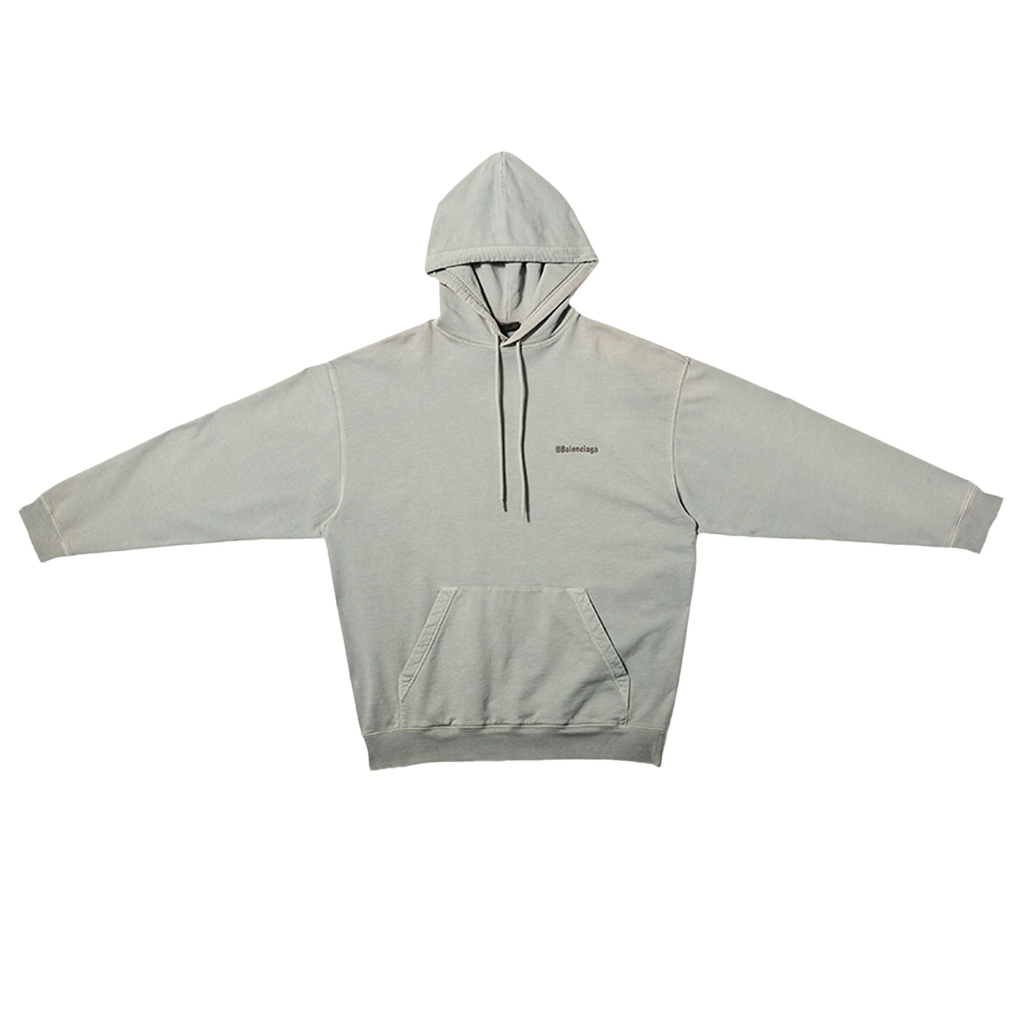 Buy Balenciaga Medium Fit Hoodie Bb Corp 'Grey' - 570811 Buy Balenciaga Medium Fit Hoodie Bb Corp 'Grey' - 570811