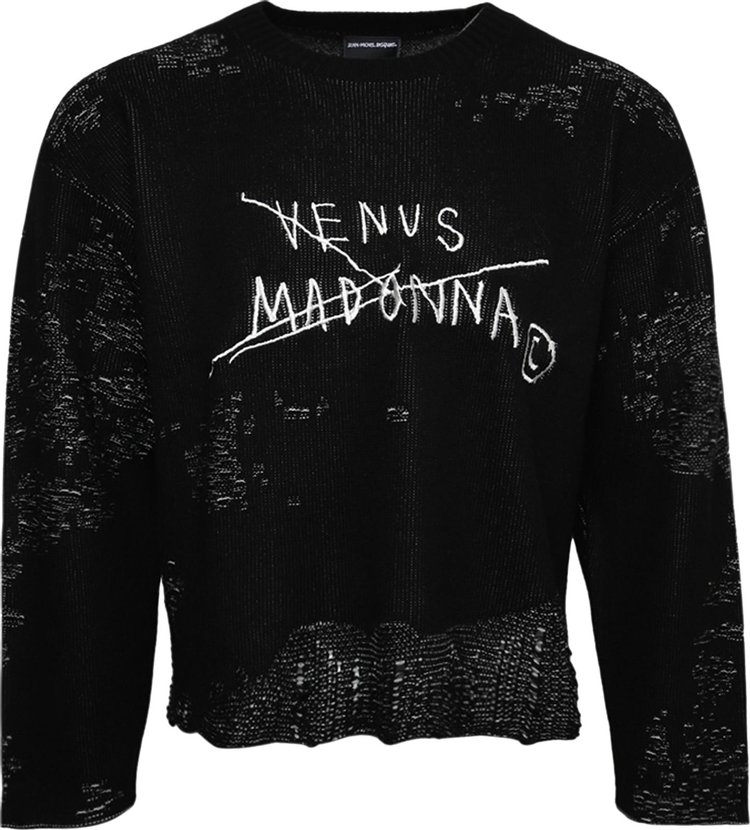 MISBHV Basquiat Edition Venus Madonna Destroyed Knit 'Black'