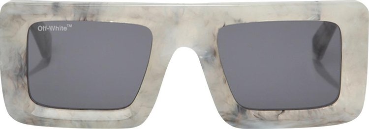Off-white Gray Marble Sunglasses In Grey