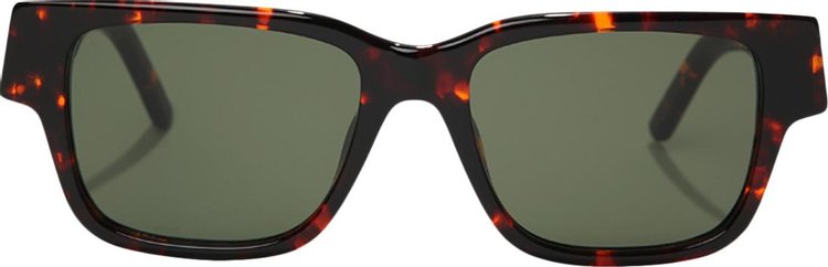 Palm Angels Newport Sunglasses 'Havana/Green'