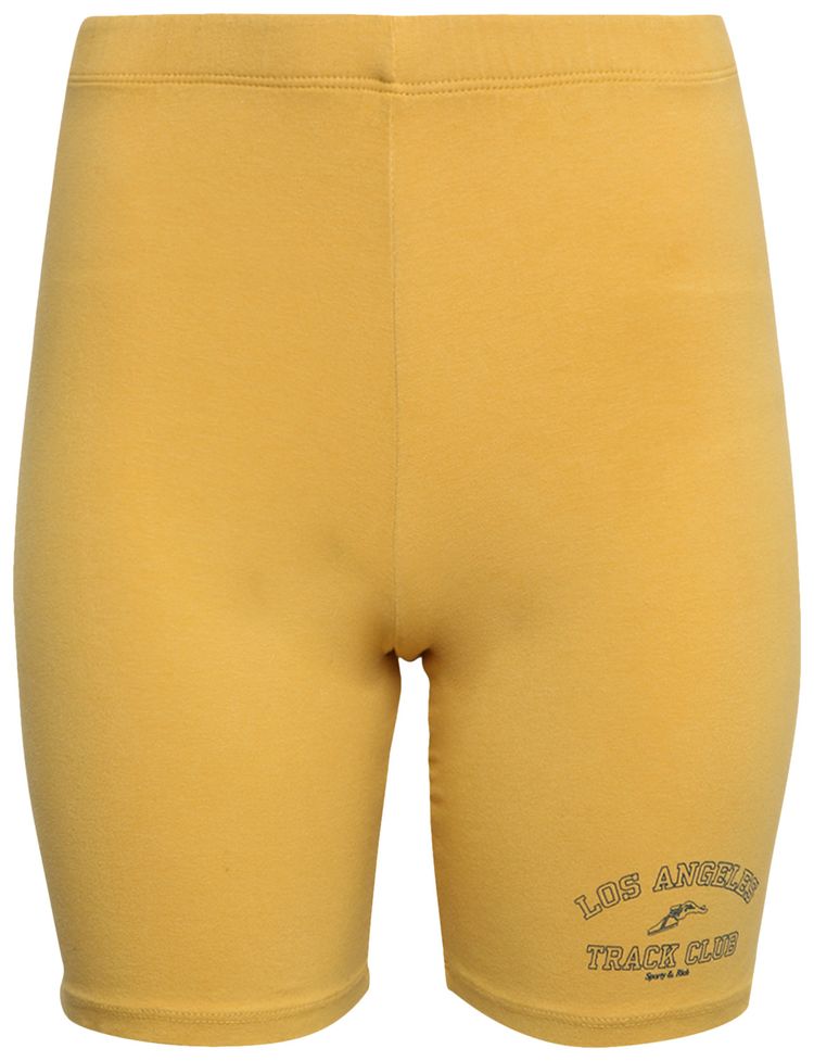Sporty  Rich Track Club Biker Short Gold