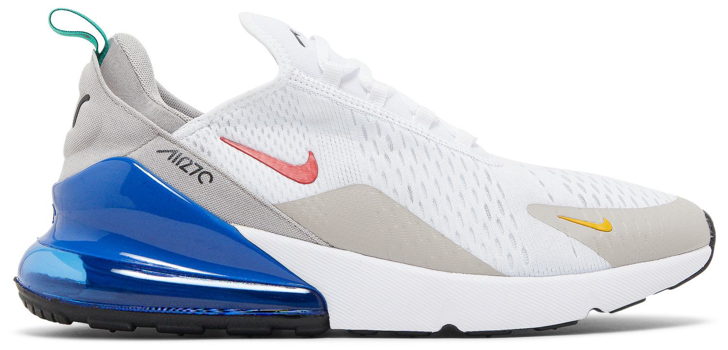 triple white air max 270s