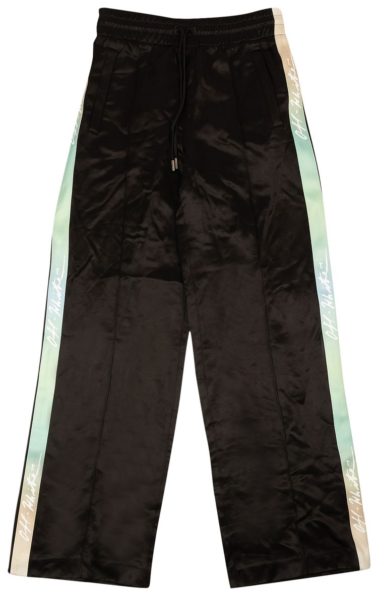 Off White Jersey Track Pant Black