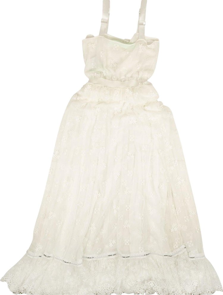 Off-White Embroidered Arrow Dress 'White'