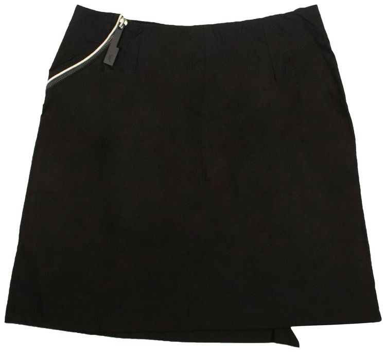 A Cold Wall Zip Embellished Shell Skirt Black