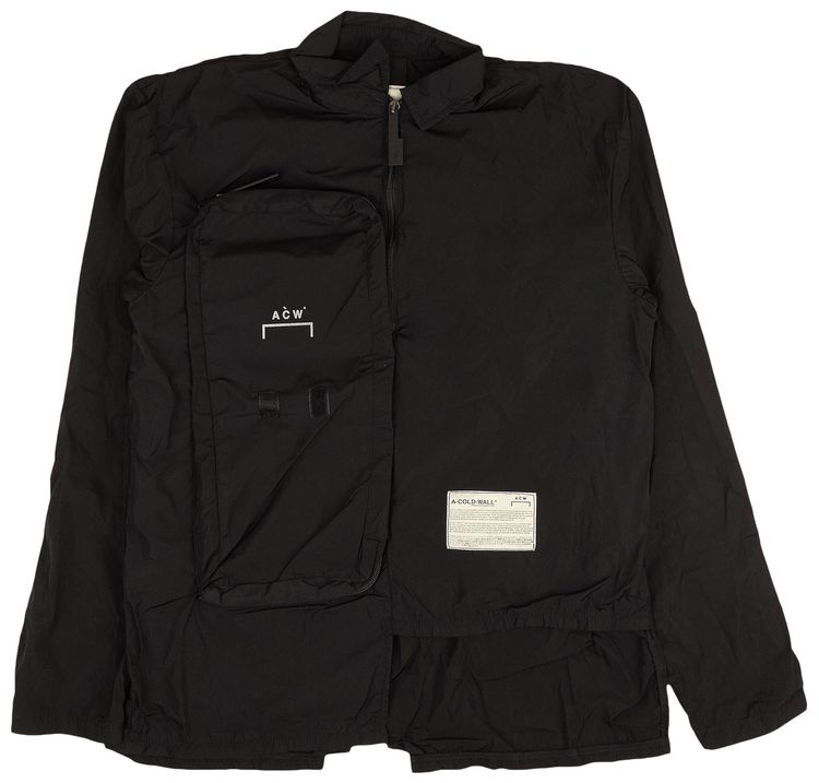 A Cold Wall Logo Windbreaker Jacket Black