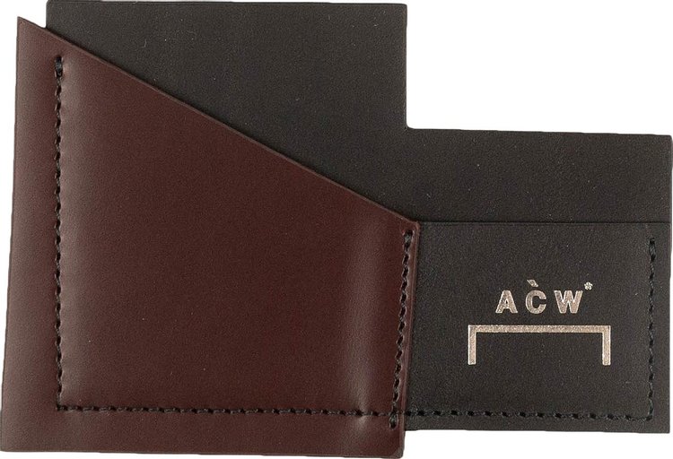 A-Cold-Wall* Leather Asymmetrical Cardholder 'Red'