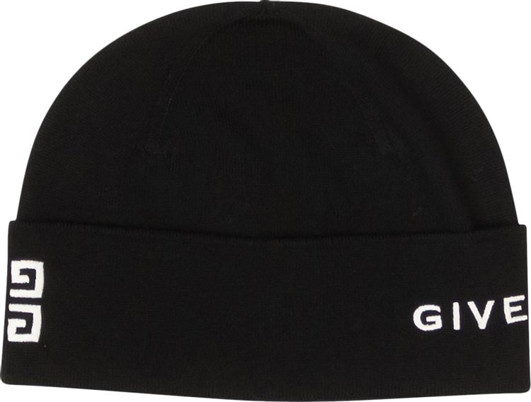 Givenchy 4G Wool Logo Beanie Black