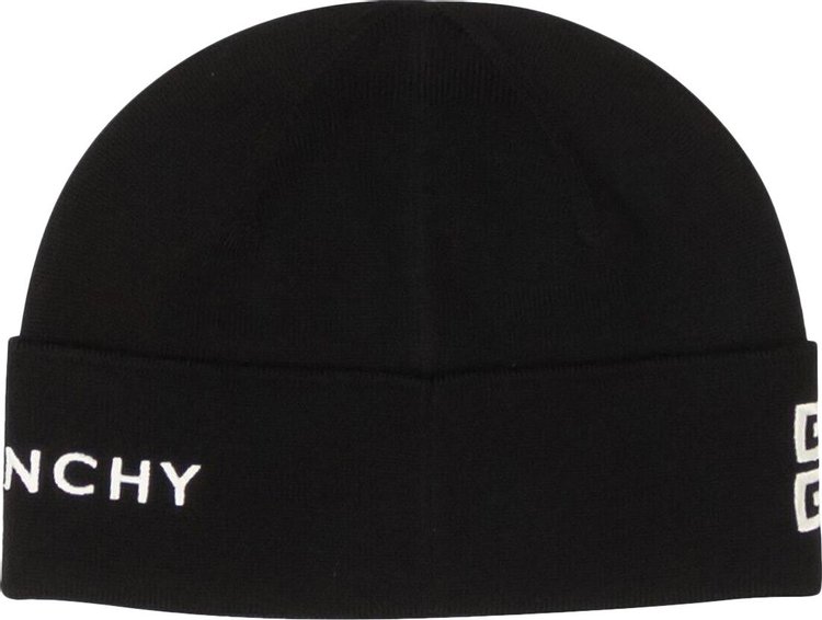 Givenchy 4G Wool Logo Beanie Black