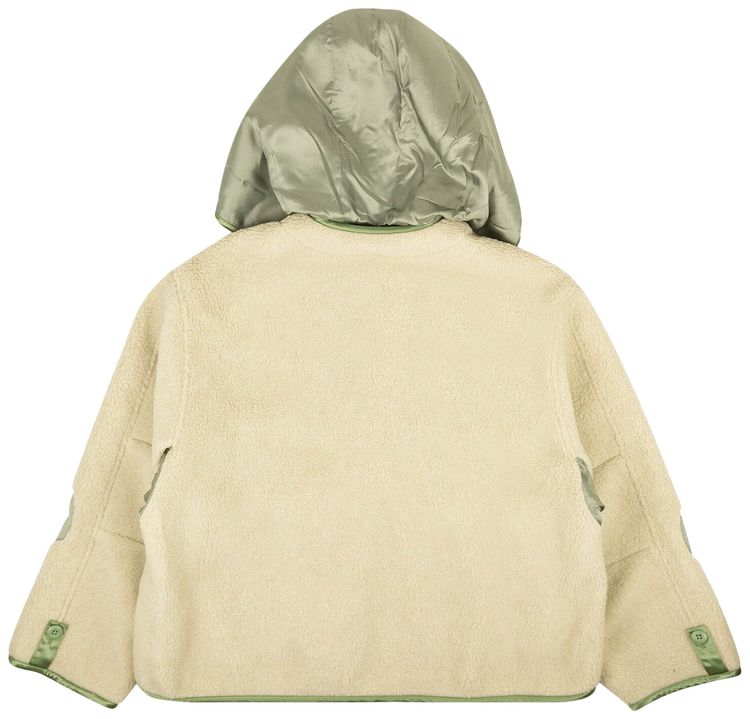 MM6 Maison Margiela Faux Shearling Sports Jacket White