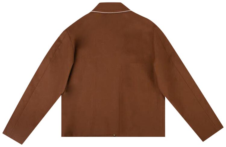 Marni Contrast Trim Short Jacket Brown