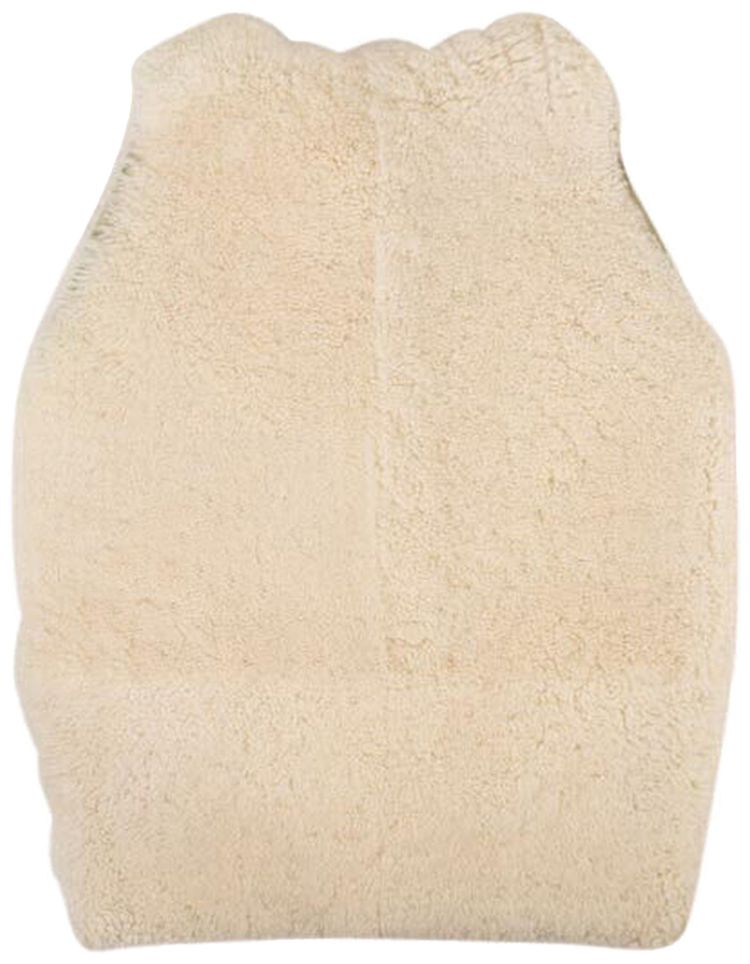 Marni Sleeveless Lamb Fur Jacket White