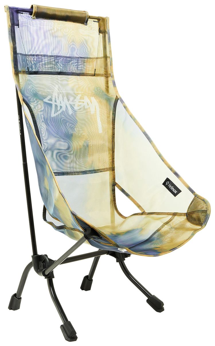 Pre Owned Stussy x Helinox Dyed Mesh Beach Chair Navy From the Closet of ASAP Nast