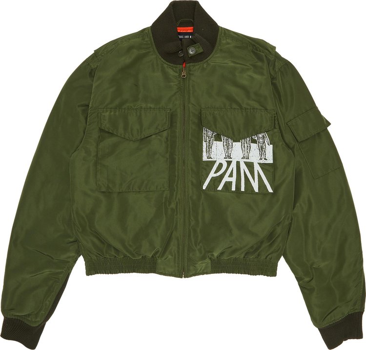 Pre-Owned P.A.M. Reactivity G8 Bomber Jacket 'Army', From the Closet of ASAP Nast