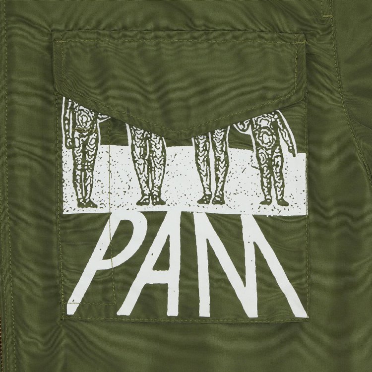 Pre Owned PAM Reactivity G8 Bomber Jacket Army From the Closet of ASAP Nast