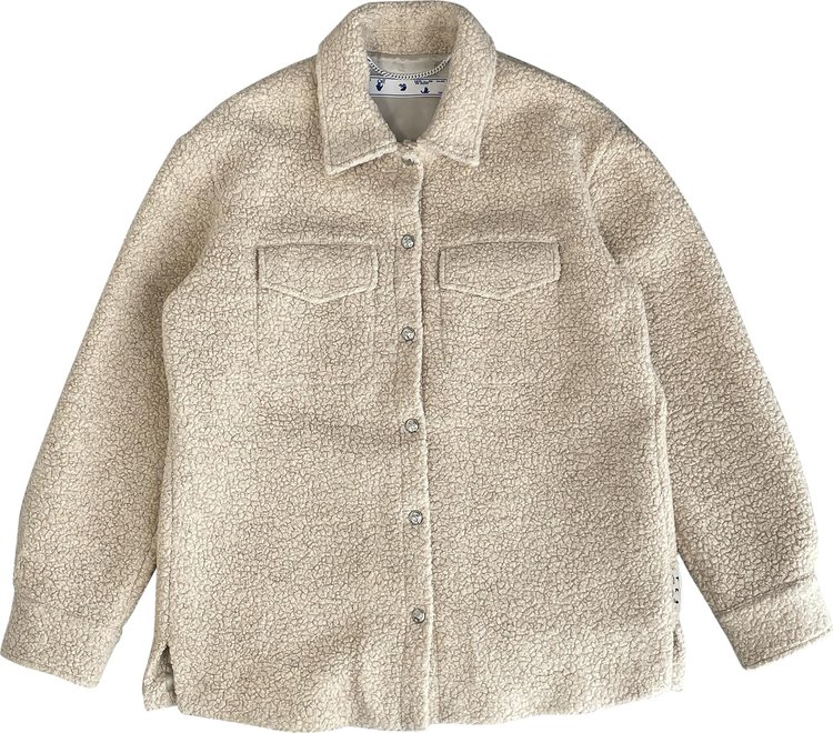 Pre-Owned Off-White Teddy Overshirt 'Beige', From the Closet of Jordan Clarkson
