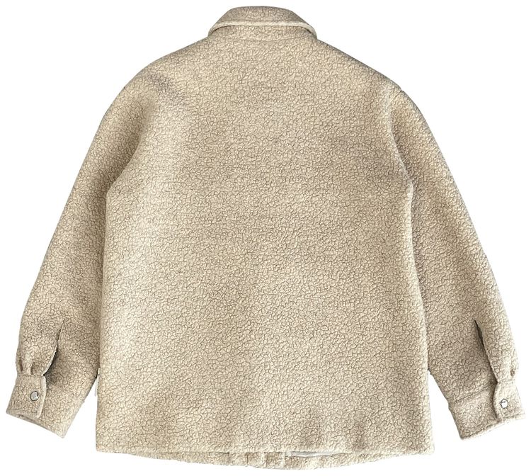 Pre Owned Off White Teddy Overshirt Beige From the Closet of Jordan Clarkson