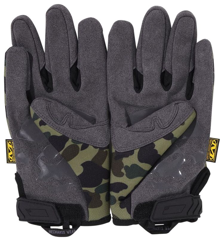 BAPE 1st Camo Mechanix Wear Gloves Green