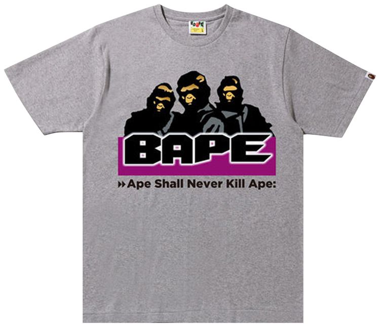 BAPE Archive Graphic Tee 8 Grey