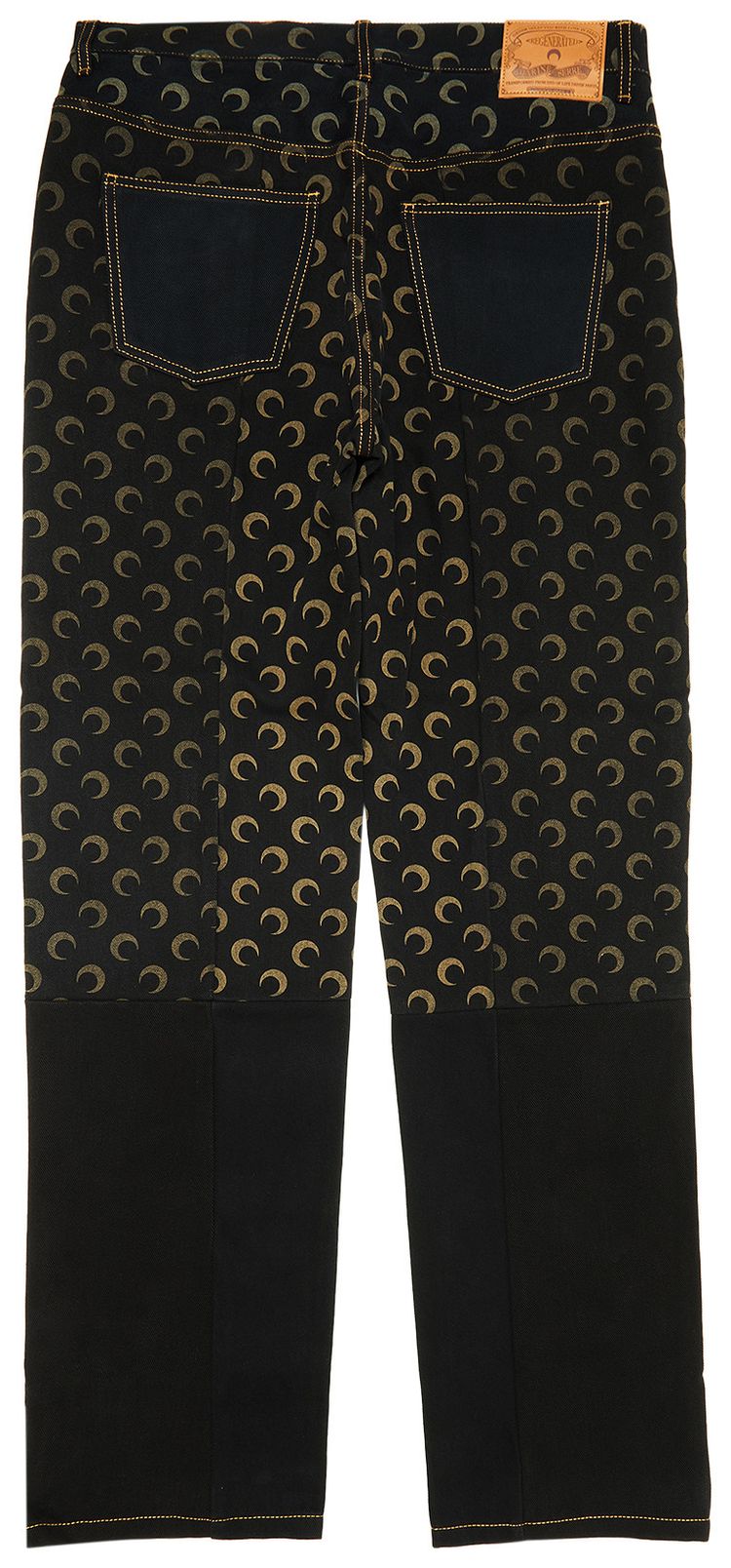 Marine Serre Moon Denim Trousers Black