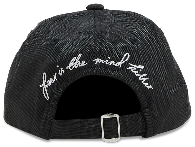 Marine Serre Embroidered Moire Cap Black