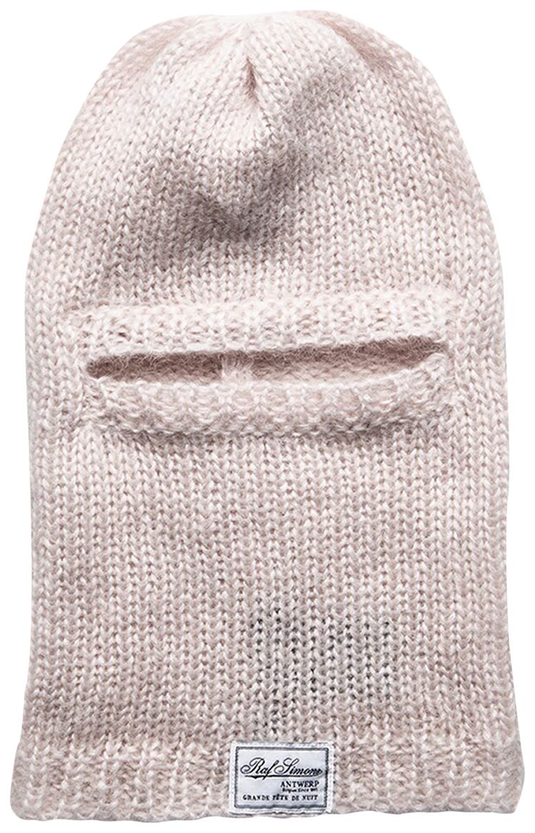 Raf Simons Mohair Balaclava Light Pink