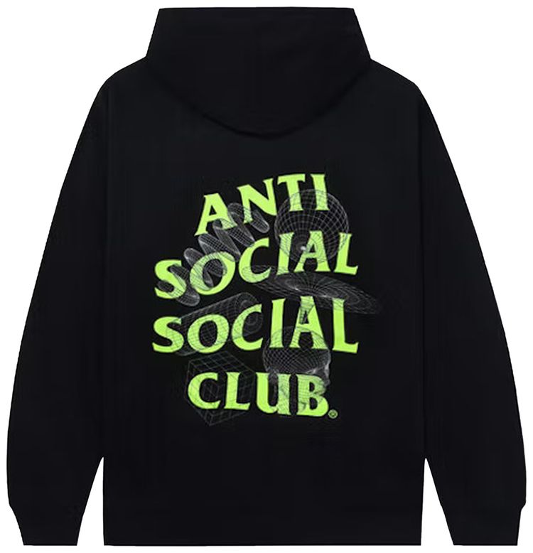 Anti Social Social Club The Shape Of Things Zip Up Hoodie Black