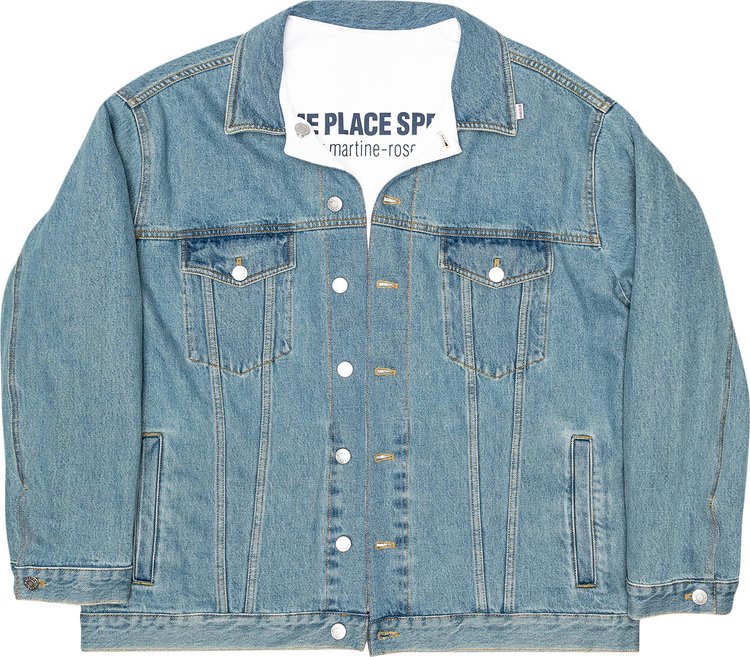 Martine Rose Some Place Special Reversible Jacket 'Light Blue'