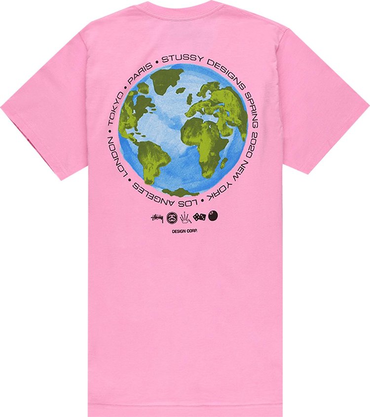 Stussy Global Design Corporation Tee 'Pink'