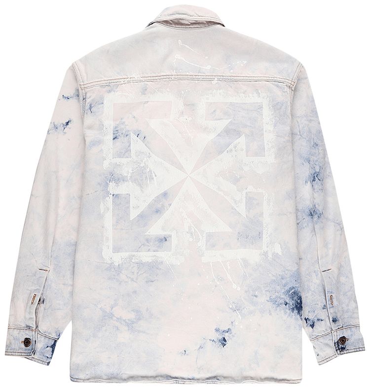 Off White Arrow Over Denim Shirt Extreme Bleach