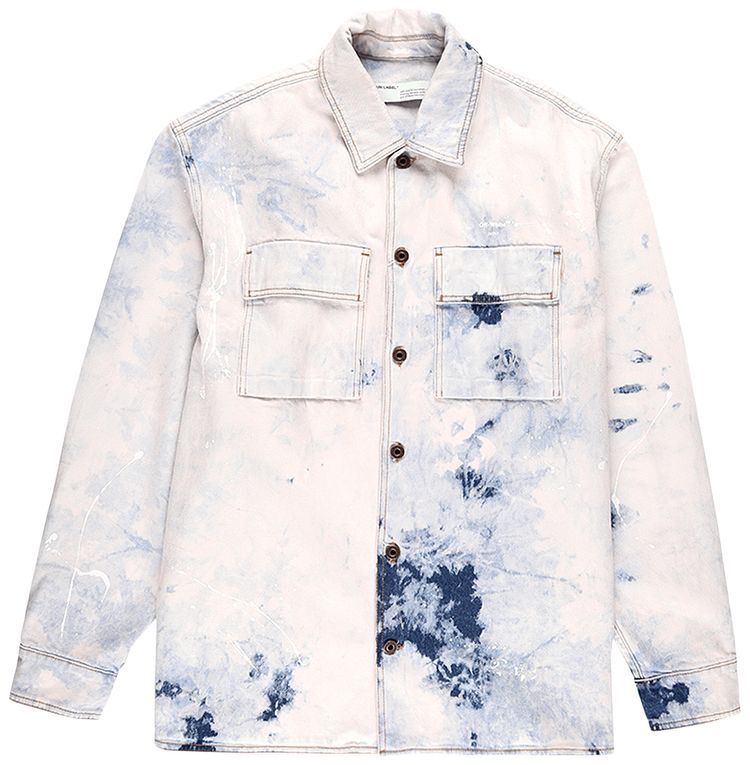 Off White Arrow Over Denim Shirt Extreme Bleach