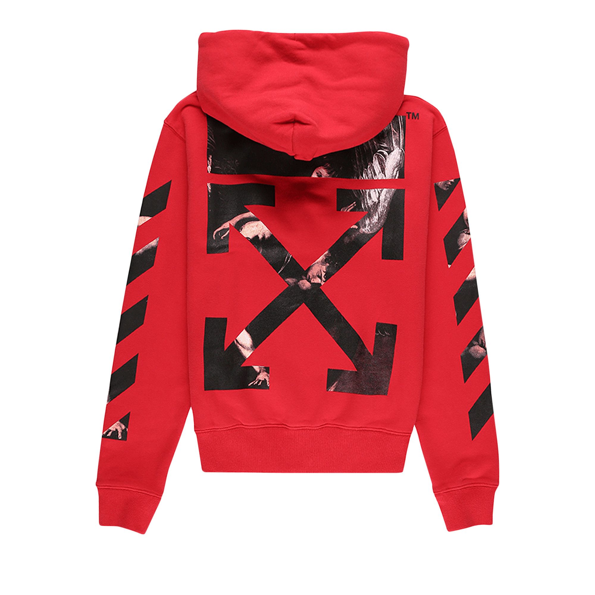 Size xl Off White Caravaggio Arrow Hoodie Red