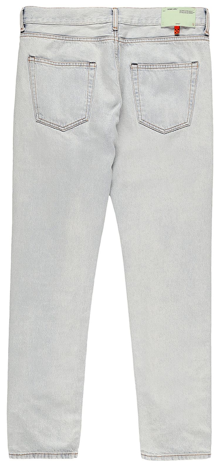 Off White Slim Jeans Bleach Mint