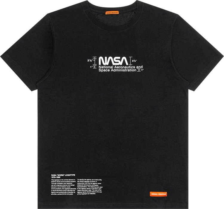 Heron Preston NASA Manual T Shirt BlackWhite