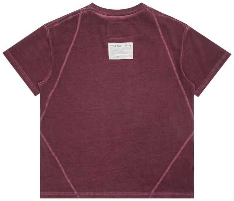 A Cold Wall Logo T Shirt Maroon